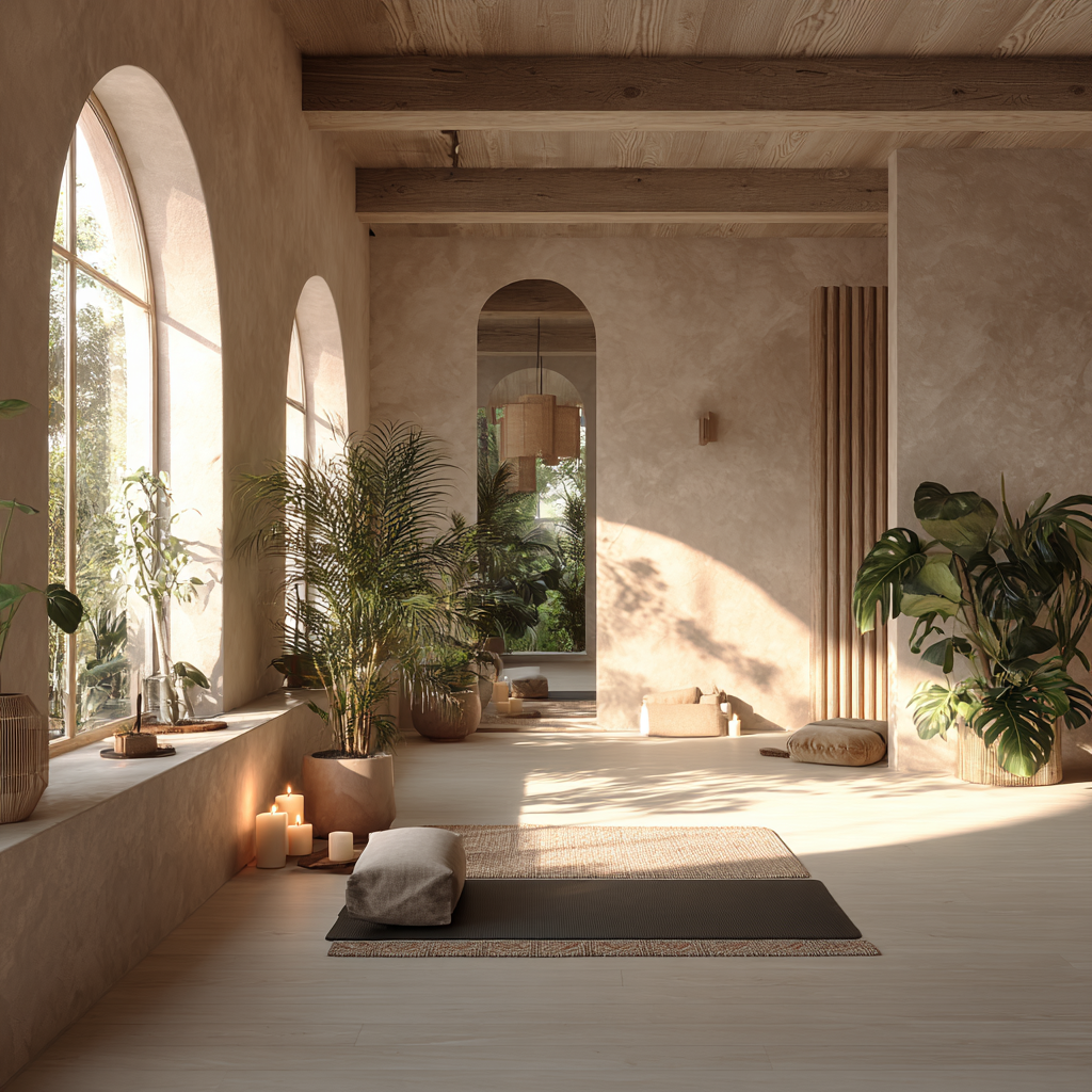 Інструктор йоги демонструє позу