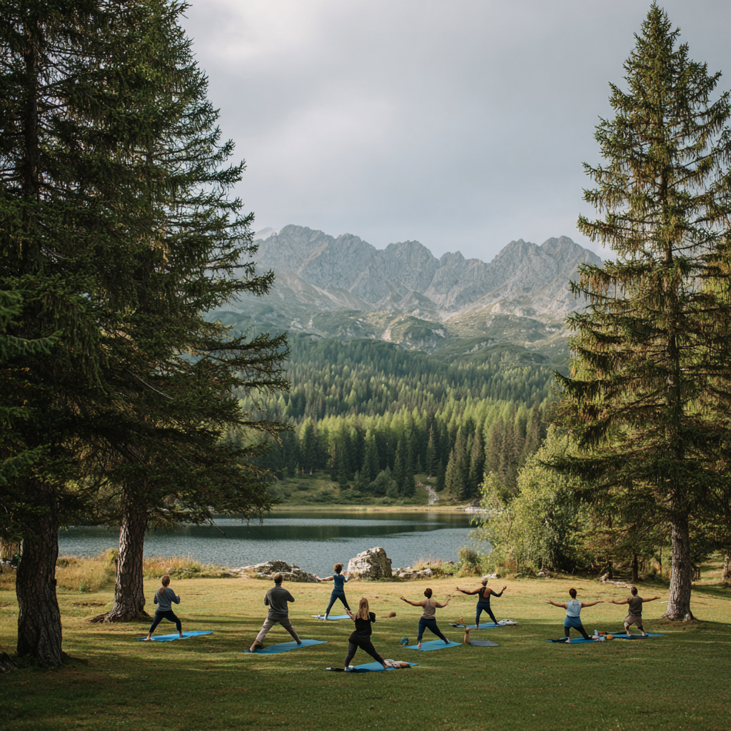 Щасливі клієнти після заняття йогою